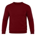thumbnail image 3 of Fanshiluo Men's Crew Neck Long Sleeve Shirt, Soft Knit Casual Pullover Tops,L,Big and Tall Men, 3 of 4