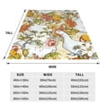 thumbnail image 3 of Fotbe Ducks and Flowers Manta de Franela Acolchonada con Estampado, Súper Suave y Esponjosa, Extra Grande para Sofá, Cama, Uso Todo el Año-80"x60", 3 of 7