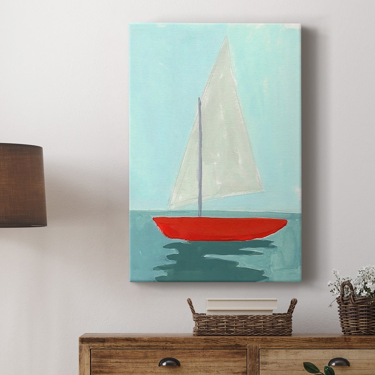 Small Sail II Premium Gallery Wrapped Canvas - Ready to Hang