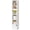 White-Wood, variant on 6 Tier Narrow Bookcase With Doors Cube Cd Dvd Storage Cabinet Slim Media Tower Rack White Display Shelves For Small Spaces Home Office Uwbc001w