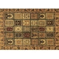 thumbnail image 1 of Ahgly Company Indoor Rectangle Abstract Brown Modern Area Rugs, 2' x 3', 1 of 4