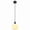 Black, variant on Pathson Industrial Pendant Light, Milky White Ribbed Glass Shade Hanging Ceiling Light for Living Room Bedroom Hallway Kitchen Island