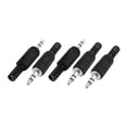 thumbnail image 1 of Unique Bargains 5 PCS Booted Headphone Stereo 3.5mm 1/8 Male Adapter Jack Audio Connector, 1 of 1