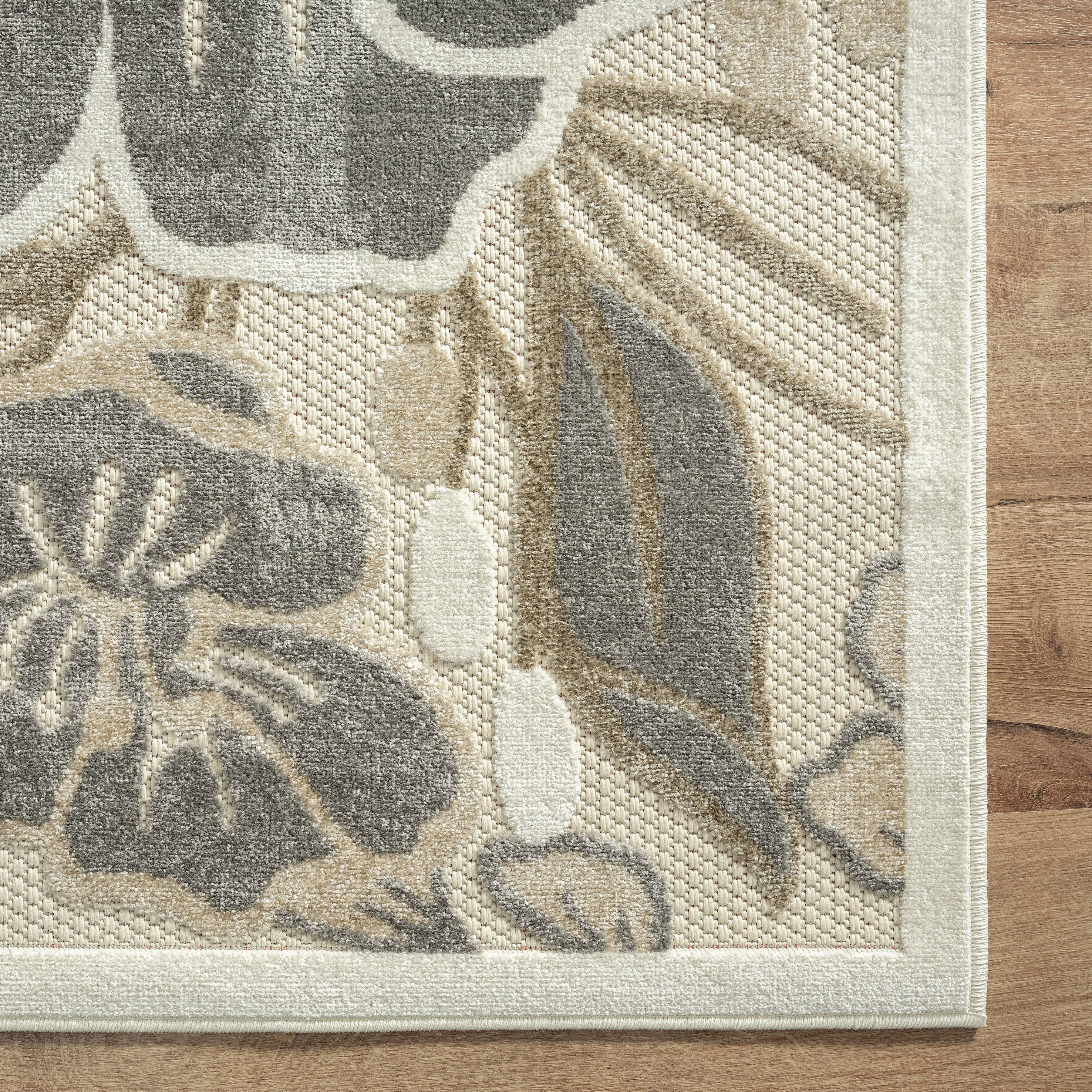 Ox Bay 5' x 8' Multi-color Floral Outdoor Rug