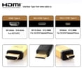 thumbnail image 4 of Xiwai Adapter CYFPV Mini HDMI Type C Male Connector Up Angled 90 Degree for FPV HDTV Multicopter Aerial Photography, 4 of 7