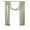 Mint Green, variant on Wedding Arch Draping Fabric Sheer Curtain Drapes | 30" x 19.6 ft Long Backdrop Curtains for Wedding Anniversary Party, Summer Outdoor Events Drapery, Photo Backgrounds - Black