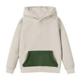 thumbnail image 3 of Avrntaa Cute Hoodies Sweatshirt for Teen Girls Oversized Long Sleeve Color Block Pullover Top with Pocket, 3 of 7