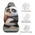 thumbnail image 5 of Sikiie Cartoon Pandas Basketball Car Seat Protector 2 Pack Car Seat Cushion Mat, Car Seat Covers for SUV, Truck, Van, 5 of 7