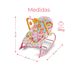 thumbnail image 2 of silla vibradora mecedora de bebe musical color rosa, 2 of 4