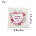 thumbnail image 3 of Fwttom Valentines Napkins, 20pcs Pink Napkins Disposable with Love Hearts Patterned, Paper Napkins for Holiday, Valentines Day Restaurant & Surprise Night, 3 of 6