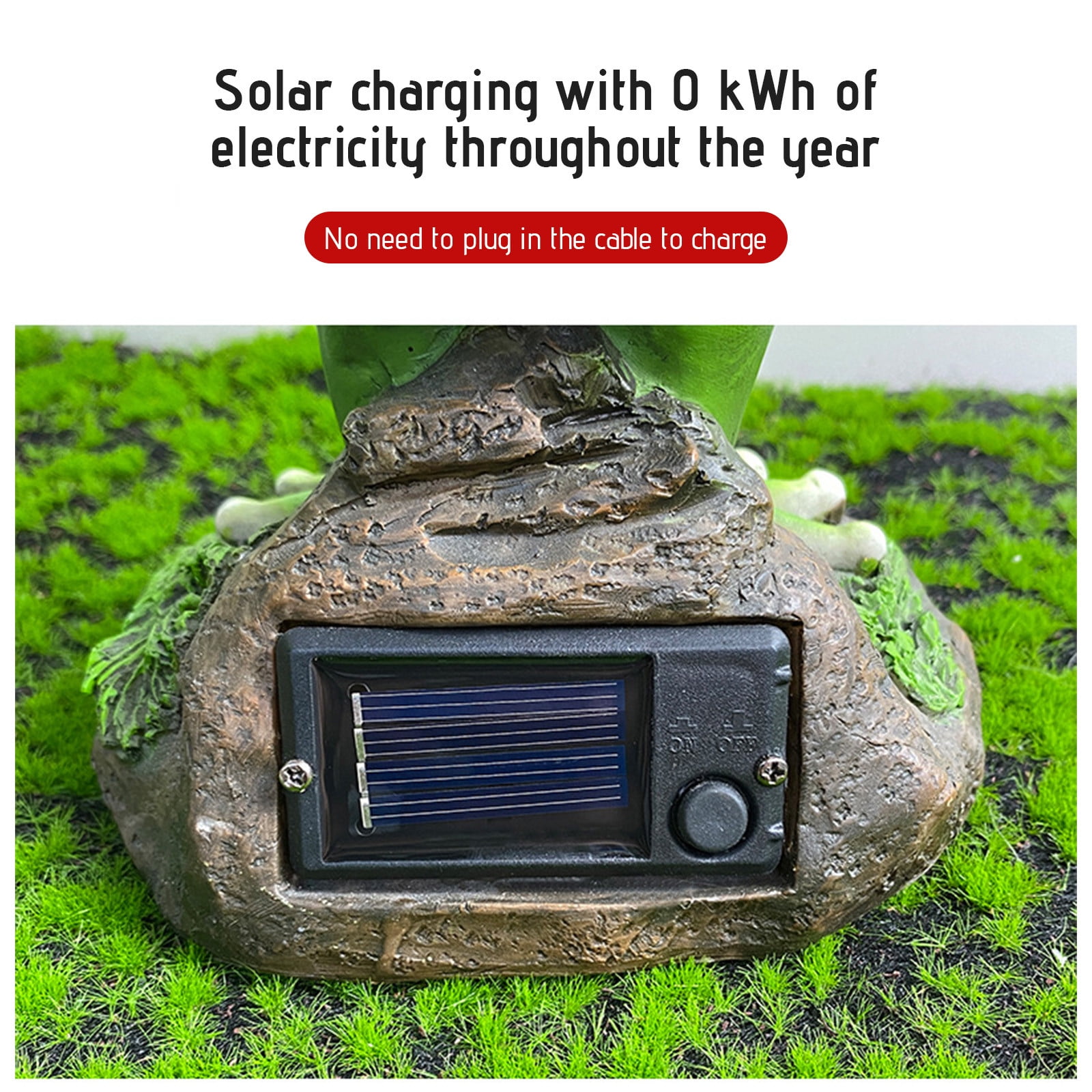Harpi Solar Garden Lights - Pagoda Garden Statues Outdoor Decor, Solar Powered Statue Lights, Yard Art Sculptures, Zen Landscape Lighting, Asian Decor for Backyard, Gifts for Women Mom
