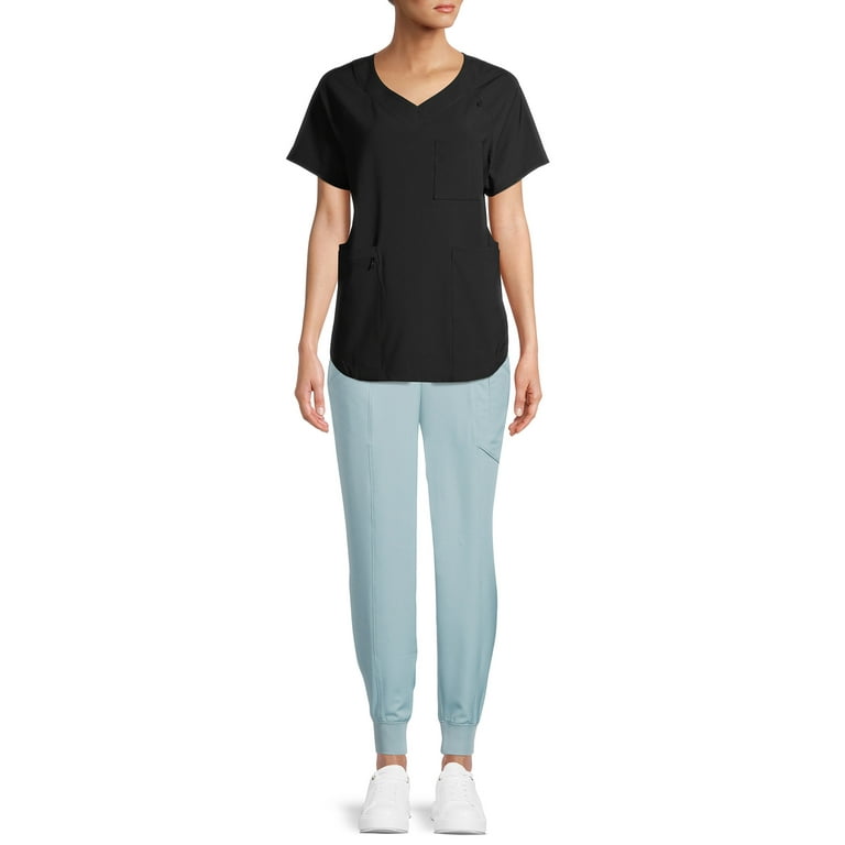 ClimateRight by Cuddl Duds Women’s and Women's Plus Scrub Joggers with  Anti-Bacterial Technology
