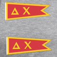 thumbnail image 3 of CafePress - Delta Chi Flag T Shirt - Womens Tri-blend T-Shirt, 3 of 4