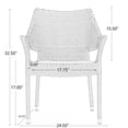 thumbnail image 6 of MAYEERTY Gray PE WICKER STACKING ARMCHAIR 1PC Weather-Resistant Space-Saving for Patio, 6 of 6