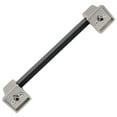 thumbnail image 3 of 5 in. Modern Flat Embossed Matte Black Cabinet Pull, 3 of 6