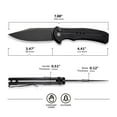 thumbnail image 3 of CIVIVI Button Lock Pocket Folding Knife Cogent 3.47" 14C28N Blade C20038D-1 (Black), 3 of 6