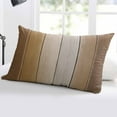 thumbnail image 5 of Brown Ombre Throw Pillow Cover 16 x 24 Inch Decorative Pillow Cover Vintage Country Wooden Lumbar Pillowcase Seasonal Rectangle Cushion Case for Couch Sofa Bed Living Room, 5 of 7