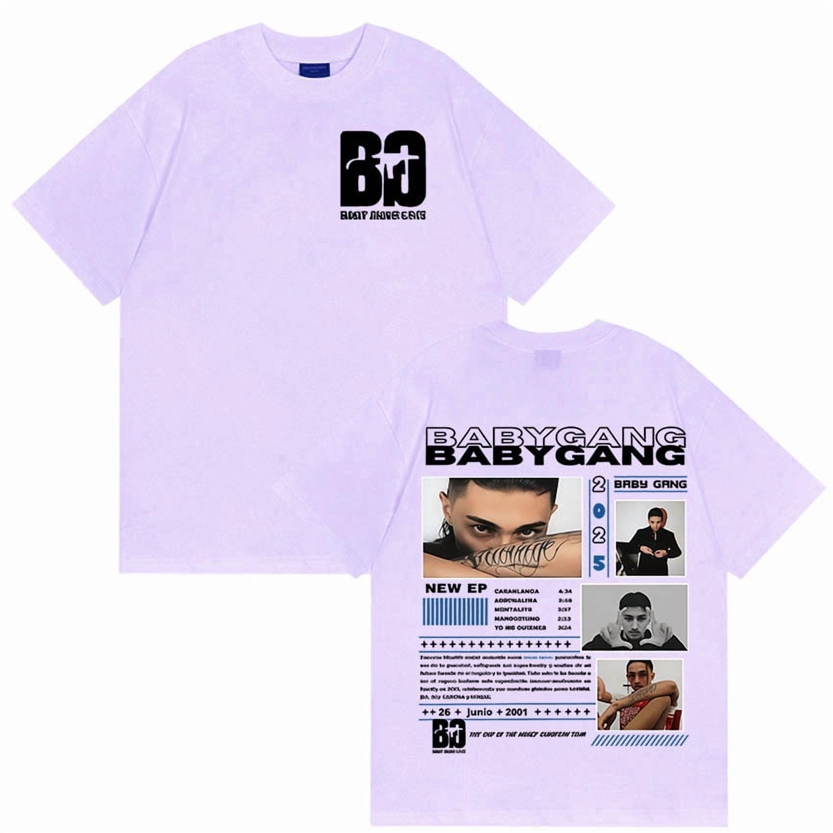 XXL BABYL Tシャツ OTFGK II Rapper Baby Gang Tour 2025 Merchandise T-Shirt Gothic Short Sleeve