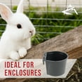 thumbnail image 4 of The ROP Shop 100-Pack - Black Cage Cups 0.5 Pint / 8 fl oz to Hang Feed & Water for Pets, 4 of 8