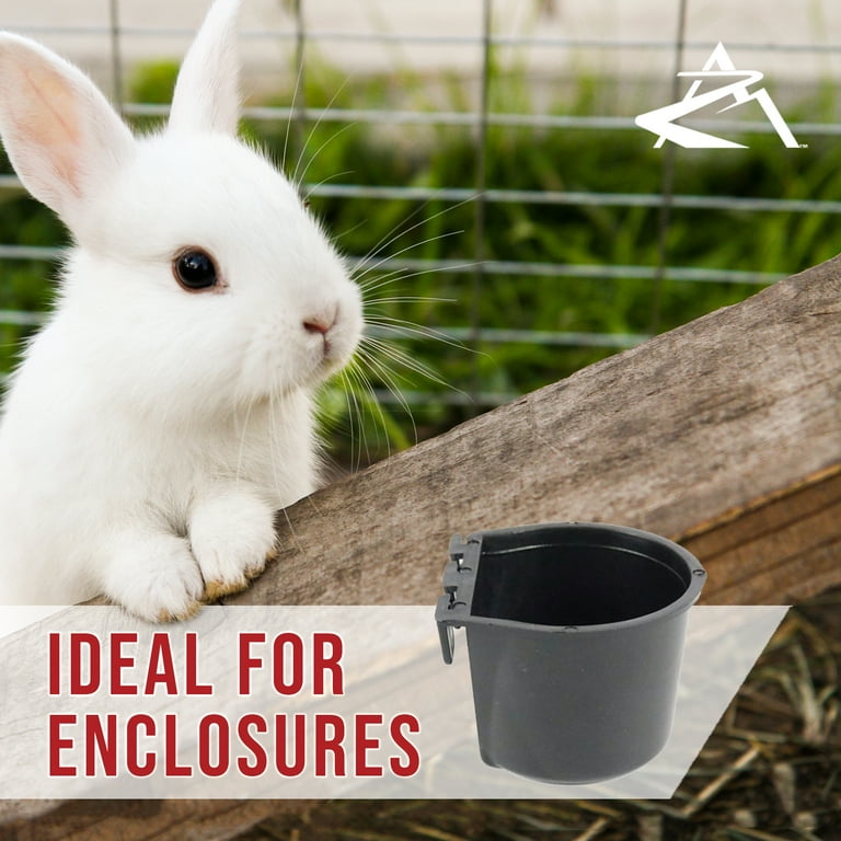 The ROP Shop 2-Pack - Black Cage Cups for Feed & Water for Poultry, Ducks,  Birds, Hamsters - Walmart.com