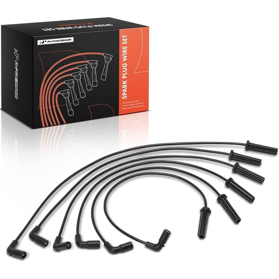 A-Premium 6PCS Spark Plug Wires Compatible with Chevrolet Silverado Express 1500 & GMC Sierra Savana 1500, 4.3L
