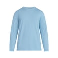 thumbnail image 3 of Athletic Works Men's and Big & Tall Men's Tri-Blend Tee with Long Sleeves, Sizes XS-4XLT, 3 of 5