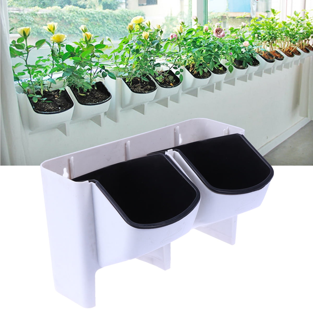 Raindrops Wall Planter PP Resin Homeowners Indoor Decoration 1Set