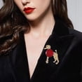 thumbnail image 3 of Lerpwige Poodle Lapel Pin Portable Metal Ornament for Professional Casual Styles, 3 of 7