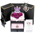 thumbnail image 1 of Set de regalo AddWel Preserved Real Roses con collar «I Love You», 1 of 9