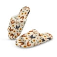 thumbnail image 2 of Xoenoiee Rooster Chicken Sunflower Egg Print Slippers for Women, Memory Foam Soft Warm Slip On Open Toe Cotton House Slippers, Anti-Skid Cozy for Indoor Outdoor, 10.5-11.5 W/9.5-10.5 M, 2 of 7