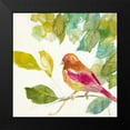 thumbnail image 2 of Loreth, Lanie 12x12 Black Modern Framed Museum Art Print Titled - Bird in a Tree IV (magenta), 2 of 5