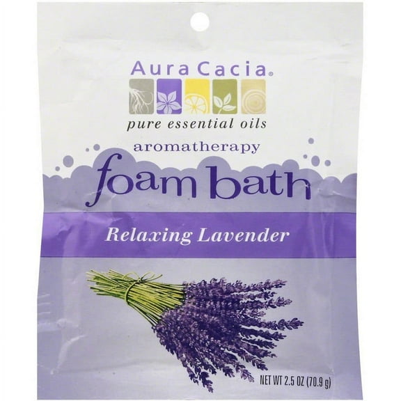 Aura Cacia Bath Foam Lavender Relaxing, 2.5 OZ (Pack of 6)