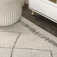 thumbnail image 3 of JONATHAN Y MOROCCAN HYPE 8 x 10 Area Rug, Zaina Moroccan Beni Souk - Cream/Gray, MOH203B-8, 3 of 10