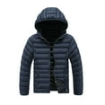 thumbnail image 6 of UVEASISHA Winter Down Jackets for Men Waterproof Lightweight Parkas Detachable Hooded Packable Puffer Jacket Thick Warm Quilted Coats with Pockets Blue M, 6 of 9