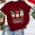 thumbnail image 3 of Hauts et Chemisiers à Manches Courtes pour Femmes Chemisiers Décontractés de Noël à Manches Courtes à Col Rond à Imprimé Chandails T-Shirts Hauts, 3 of 4