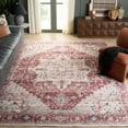 thumbnail image 3 of SAFAVIEH Arizona Alaia Medallion Polyester Area Rug, Rust/Beige, 9' x 12', 3 of 13