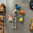 thumbnail image 4 of Poseable Skeleton Fridge Magnet, Multi-Colors Skull Decor, 4 of 5