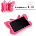 thumbnail image 2 of Dteck Case for iPad 9th/8th/7th Gen, iPad 10.2 Kids Case, iPad Pro 10.5/iPad Air 3 Case, Light Weight Shockproof EVA Foam Protective Tablet Cover Handle Stand Butterfly Child Friendly Case, Rose, 2 of 4