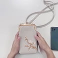 thumbnail image 3 of Cartera bandolera para mujer, con función de teléfono móvil, pequeña, tipo bandolera, organizador de escritorio, material escolar, material para profesores, material escolar, accesorios de oficina., 3 of 4