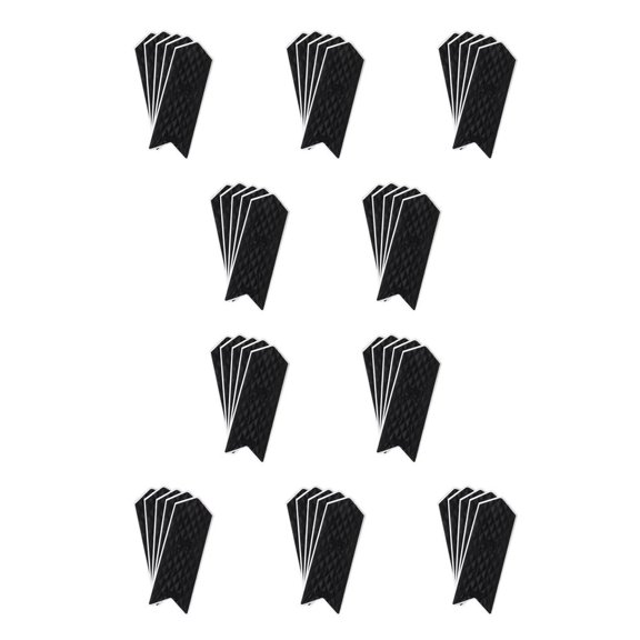 Advancent 5 piezas bicicleta pegatina bicicleta marco protector impermeable pequeño negro 5 piezas Type1 NO1