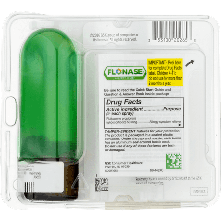 Flonase Allergy Relief Nasal Spray, 0.62 fl oz, 144 Metered Sprays