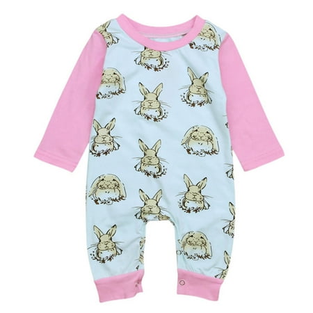 

Baby Girls Bodysuits Outfit Print Outfits Months Boys Bunny Romper Jumpsuit Rabbit 1Pieces Girls 018 Playsuit Clothes Easter Baby Girls Romper&Jumpsuit For 0-3 Months