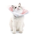thumbnail image 1 of Cat Cone Collar Adjustable Double-layer Elizabethan Collar for After Surgery Recovery Pet Cone For Cats Kittens Rabbits, 1 of 9