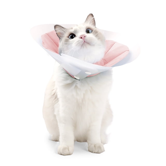 Cat Cone Collar Adjustable Double-layer Elizabethan Collar for After Surgery Recovery Pet Cone For Cats Kittens Rabbits