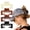 Set C, variant on Hat Claw Clips, 4-Pack Square Claw Clips, Non-Slip Strong Hold Hair Clips for Baseball Caps & Thick Hair