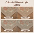 thumbnail image 7 of Design&I 8'x10' Washable Area Rug Snag-Free Bordered Symmetry Distressed Scroll Border Vintage Boho Ornate Playful for Dining Room, Large Office, Lounge, 7 of 7
