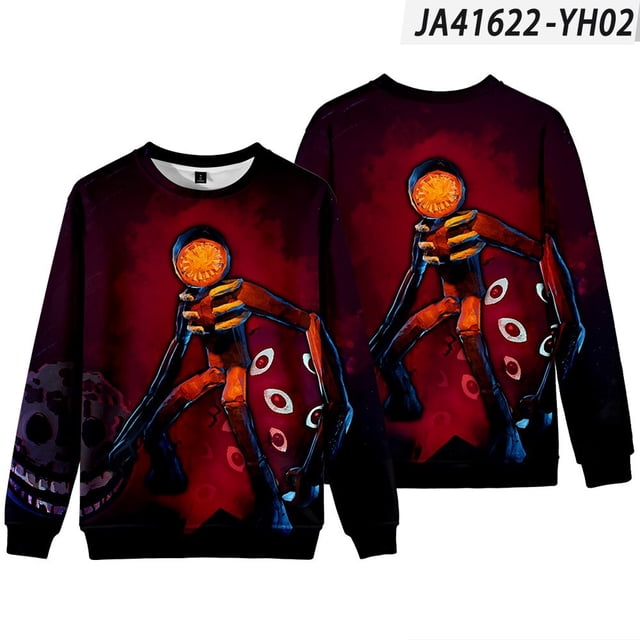 Jersey de cuello redondo con estampado 3D de puertas Roblox para adultos y niños, Jersey holgado informal de dibujos animados, figura de Escape de la puerta
