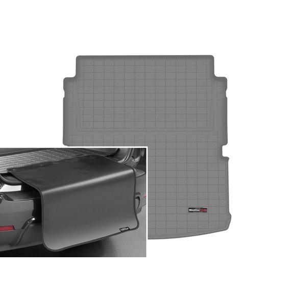 WeatherTech Cargo Trunk Liner with Bumper Protector compatible with 2021-2026 Jeep Grand Cherokee L - Behind 2nd Row w/ Bumper Protector, Grey
