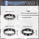 thumbnail image 2 of Conjunto de pulseras de cuero con picos Punk Rock de 3 piezas Uxcell, pulsera de muñeca ajustable de 8.7"/22cm para fiestas de Halloween, accesorios emo grunge, negro, 2 of 6