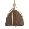thumbnail image 2 of Hunter - Arcelia 1-light Alturas Gold, Medium Size Pendant Light, Dimmable, Modern Style, Bell Shaped, for Bedrooms, Dining, Living Rooms - 48120, 2 of 8